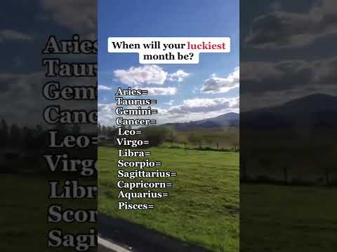 あなたにとって最も幸運な月はいつですか - 星座ショーツ