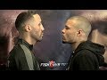 JAMES DEGALE AND CHRIS EUBANK JR SHARE INTENSE HEAD TO HEAD AT FINAL PRESS CONFERENCE