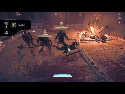 Assassin's Creed Origins_ finish an arena boss with an overpower attack
