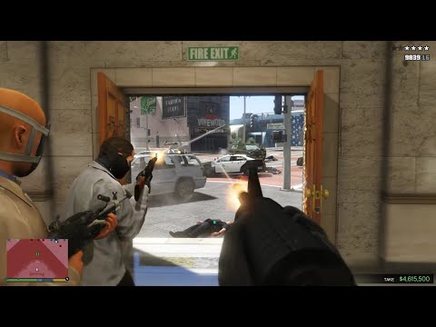 GTA 5 -  Pacific Standard Bank Heist + Ten Star Escape