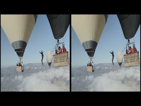 VRin - Virtual Reality Action - The Balloon Highline - 3D - SBS - google cardboard