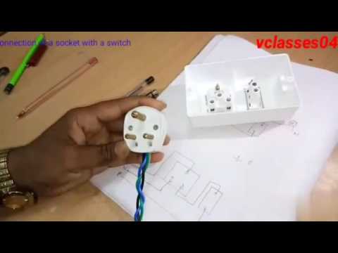 how to connect a switch with socket || एक स्विच को सॉकेट से कैसे जोड़ा जाये || Video