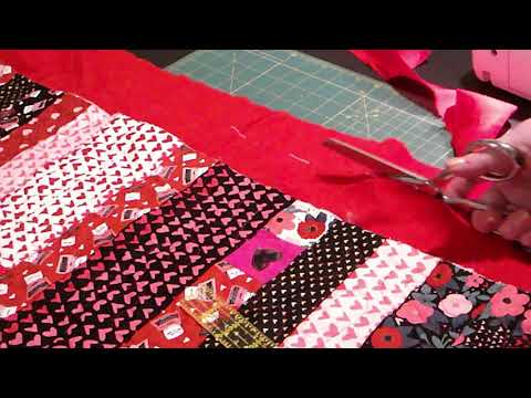 How to Bind a Quilt With its Backing with music