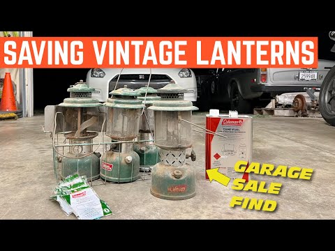 I Bought FOUR Vintage Coleman Lanterns At A GARAGE SALE *Will They Light?*