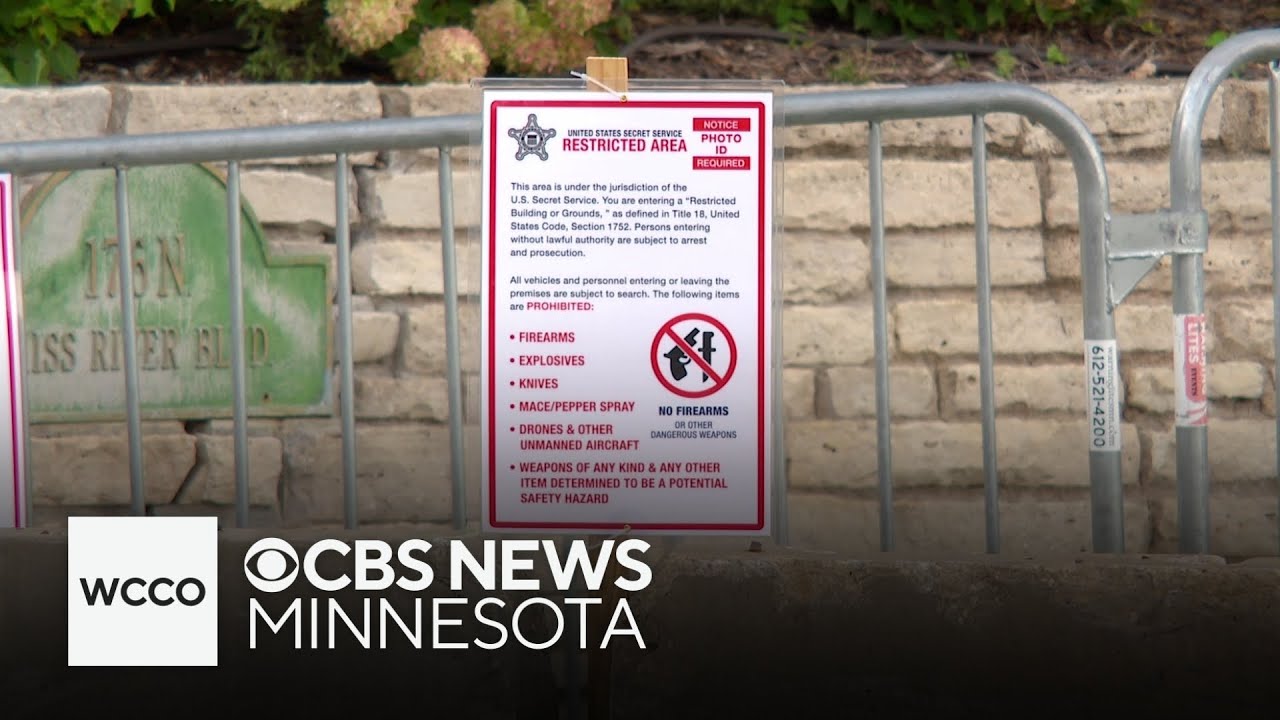 As Governor Walz returns to his home state, new security details can be seen around the neighborhood