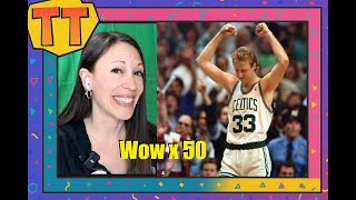 Tina Tries Reacting - 50 Larry Bird Plays That Would Break the Internet Today | First time watching