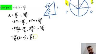 The general solution of trigonometric equations