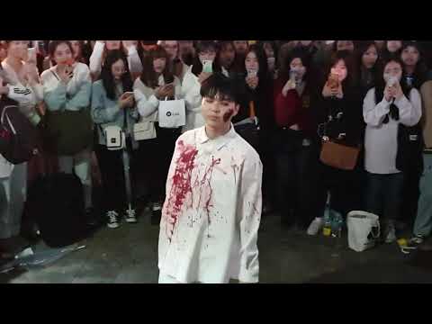 20191025_205939《ATEEZ_HalaHala》#MYM(Maxxam) 🎃#Halloween #이찬욱 에이티즈#할라할라 홍대버스킹 #SnowHorse