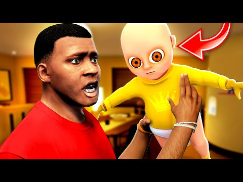 24 Stunden auf the BABY in YELLOW aufpassen in GTA 5..👶😈