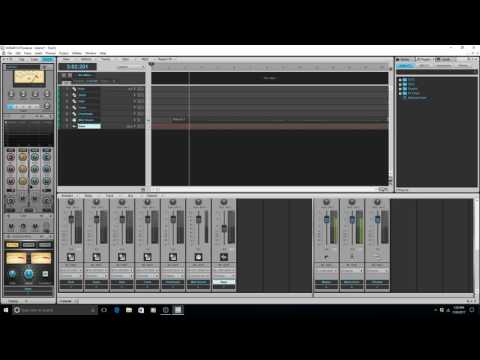 Cakewalk Sonar X3 + X-Touch Compact for the Blind demo: recording and basic  mixing | Tutorial