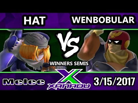 S@X 193 - Hat (Sheik) Vs. Wenbobular (Captain Falcon, Fox) - SSBM Winners Semis - Smash Melee