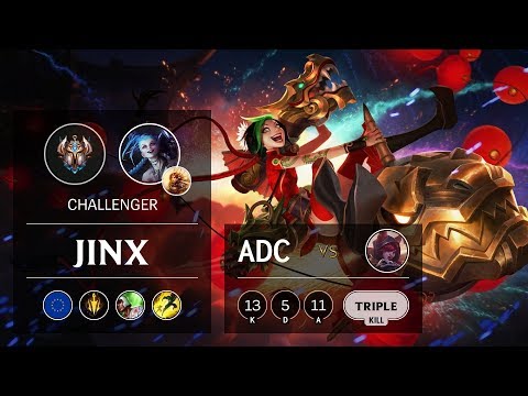 Jinx ADC vs Xayah - EUW Challenger Patch 9.24