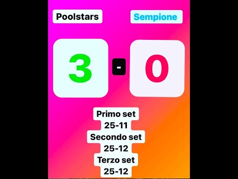 Giornata 8 Under 15 maschile Gir C Fase 1 Ritorno Asd Poolstars Volley vs Sempione Pallavolo