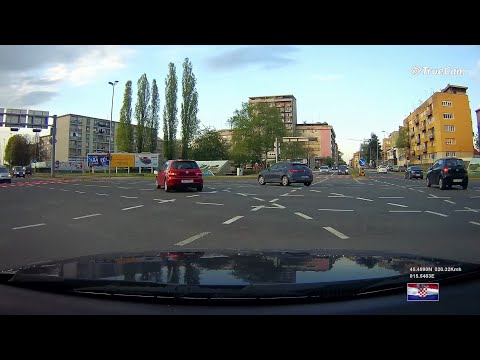 Karlovac : Driving from the center ( west side ) to the toll booths on the highway Karlovac - Zagreb