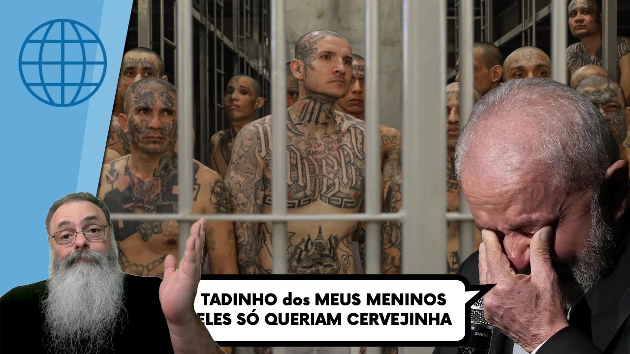 FLÁVIO conversa com MINISTRO de BUKELE, para IMPLANTAR MODELO, e ESQUERDA se DESESPERA