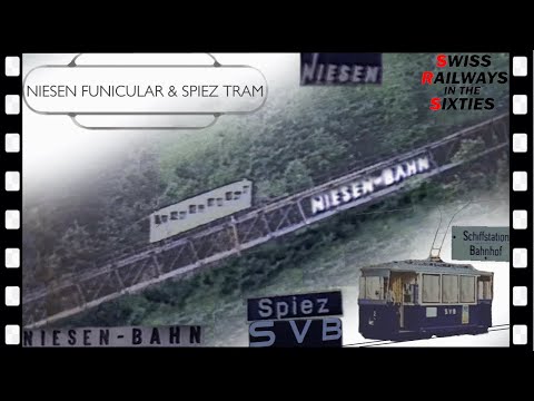 NIESEN funicular & SPIEZ tram Swiss alpine rail 1968/59