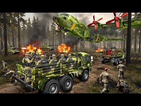 US Army Truck Game Simulator 3D Gameplay – Dangerous Missions & Heavy Trucks #gaming #viral