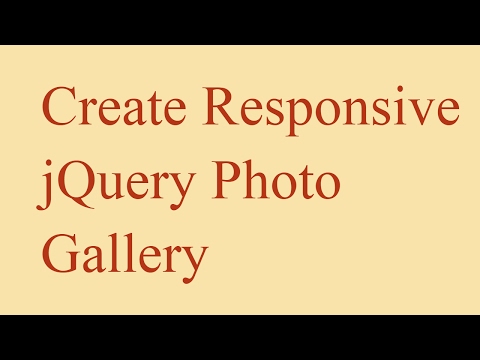 How To Create Responsive jQuery Photo Gallery For Your Website