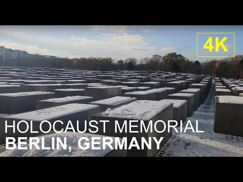BERLIN | Holocaust Memorial, or Memorial to the Murdered Jews of Europe | 4K Walk