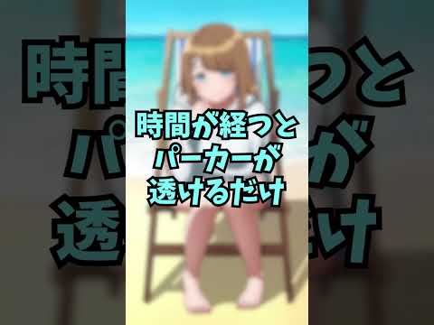 時間経過で少しずつ服が透ける動画
