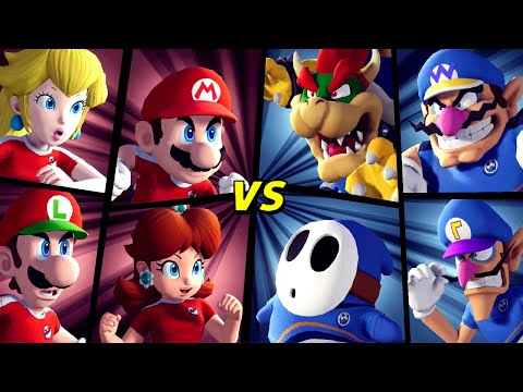 Mario Strikers: Battle League - Team Mario vs. Team Bowser (Hard CPU)