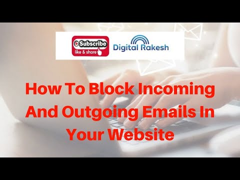 Block incoming and outgoing emails in your website