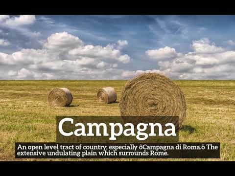 What is Campagna? | How Does Campagna Look? | How to Say Campagna in English?