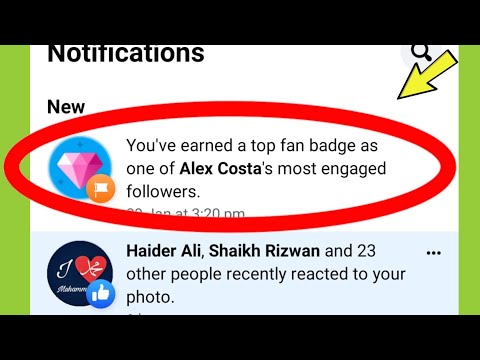 Facebook You've earned a top fan badge asne of Alex Costa's most engaged followers