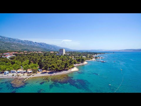 Camp in the nature at Camping Paklenica, Croatia