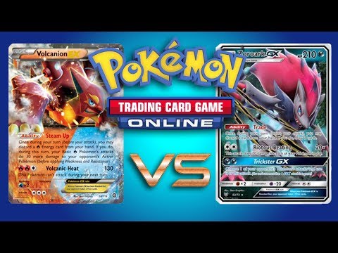 Volcanion EX vs Zoroark GX / Lycanroc GX - Pokemon TCG Online Gameplay