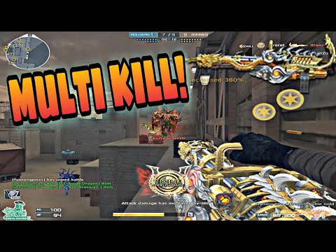 CrossFire Gatling Gun-Infernal Dragon Noble Gold | Dawn Village (GamePlay) | EJRM ZombieV4