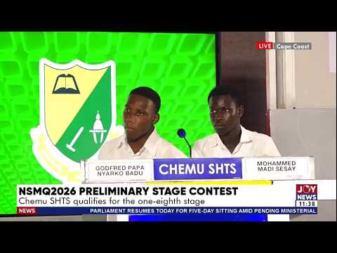 NSMQ 2026: Chemu SHTS Seals 1/8 Stage Spot After Dramatic Tie-Breaker