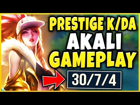 PRESTIGE K/DA AKALI IS ACTUALLY UNREAL! (4V5 AFK CARRY) NEW LEGENDARY SKIN! - League of Legends