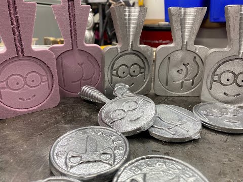 Lost Foam Casting Minion But Coin Molds
