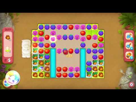 Gardenscapes super hard 2677 16 moves no boosters