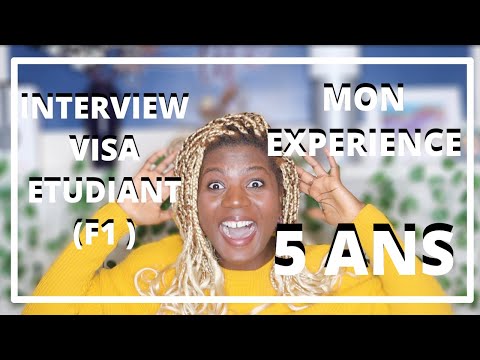 COMMENT J'AI EU MON VISA F1 DE 5 ANS EN UN ESSAI | INTERVIEW VISA ETUDIANT USA 🇺🇸 : MON EXPERIENCE