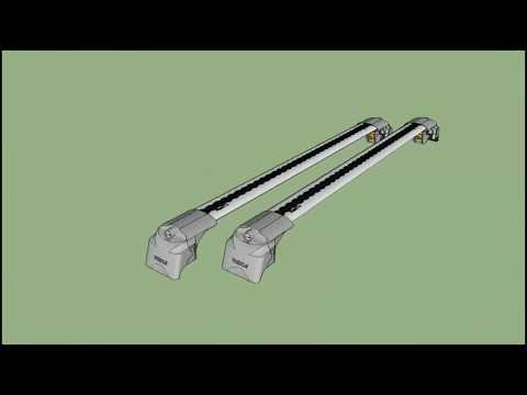 Багажник TURTLE AIR 2 на интегрированные рейлинги обзор и подробная инструкция по установке