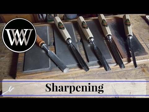 How to Sharpen a V Tool or Carving Gouge  - Hand Tool Woodworking