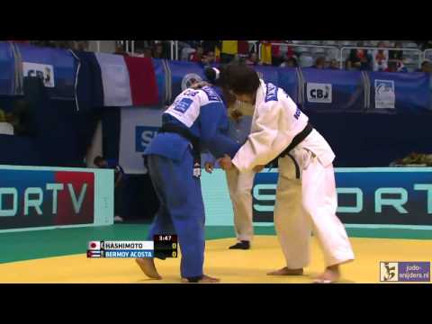 Judo 2013 World Championships Rio de Janeiro: Hashimoto (JPN) - Bermoy Acosta (CUB) [-52kg] QF