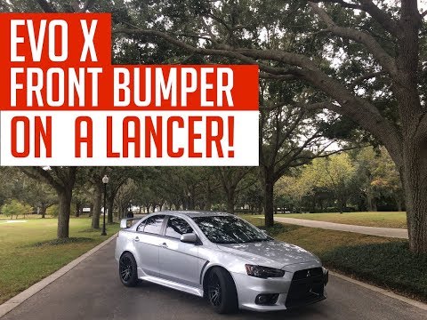 OEM EVO X FRONT BUMPER ON A LANCER!