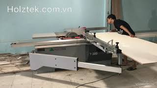 Máy cắt ván 2 lưỡi, máy cắt bàn trượt holztek T-320