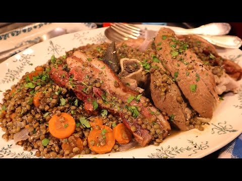 Ma ROUELLE DE PORC AUX LENTILLES - Copieusement délicieuse ! - Mère Mitraille - Gourmandises TV