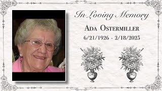 Ada Ostermiller | Funeral Service