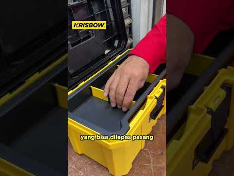 Gambar Krisbow Kotak Perkakas Plastik 40x21x20 cm - Kuning