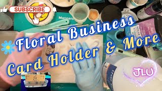 Resin Project - Pretty Floral Card Holder & Lot's of Extras