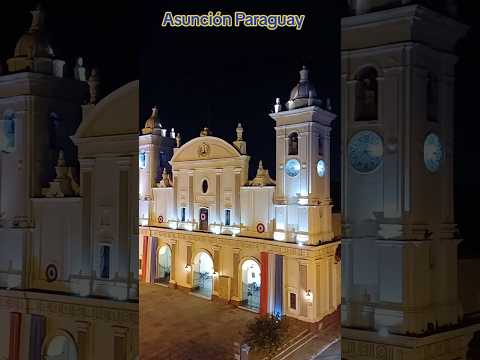 la noche en Asunción Paraguay con La Catedral #paraguay #asunción #travel