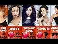 Comparison Top 50 Most Popular And Beautiful Chinese Actresses 2022