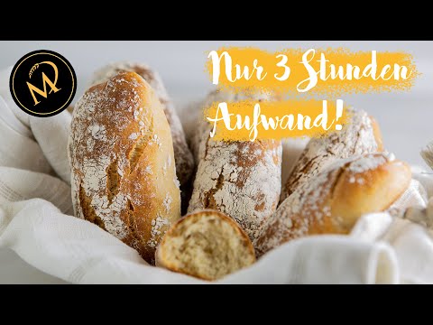3-hour spelt durum wheat roll | quick and easy bread roll baking