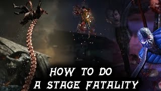 Mortal Kombat X: HOW TO PERFORM A STAGE FATALITY TUTORIAL! (MKXL)