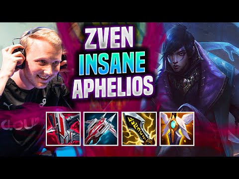 ZVEN IS INSANE WITH APHELIOS! - C9 Zven Plays Aphelios ADC vs Lucian! | Patch 11.21